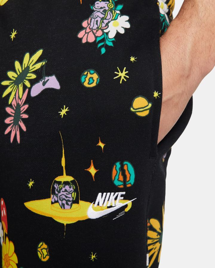 Pantalones Nike Sportswear Club Fleece Printed Hombre Negras | VOMRL-8679