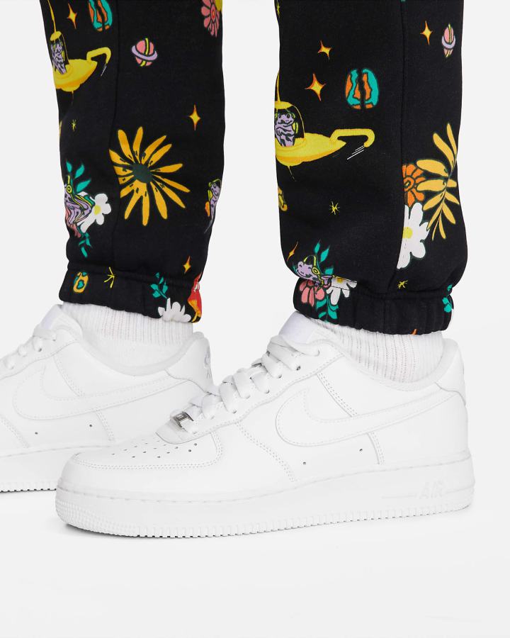 Pantalones Nike Sportswear Club Fleece Printed Hombre Negras | VOMRL-8679