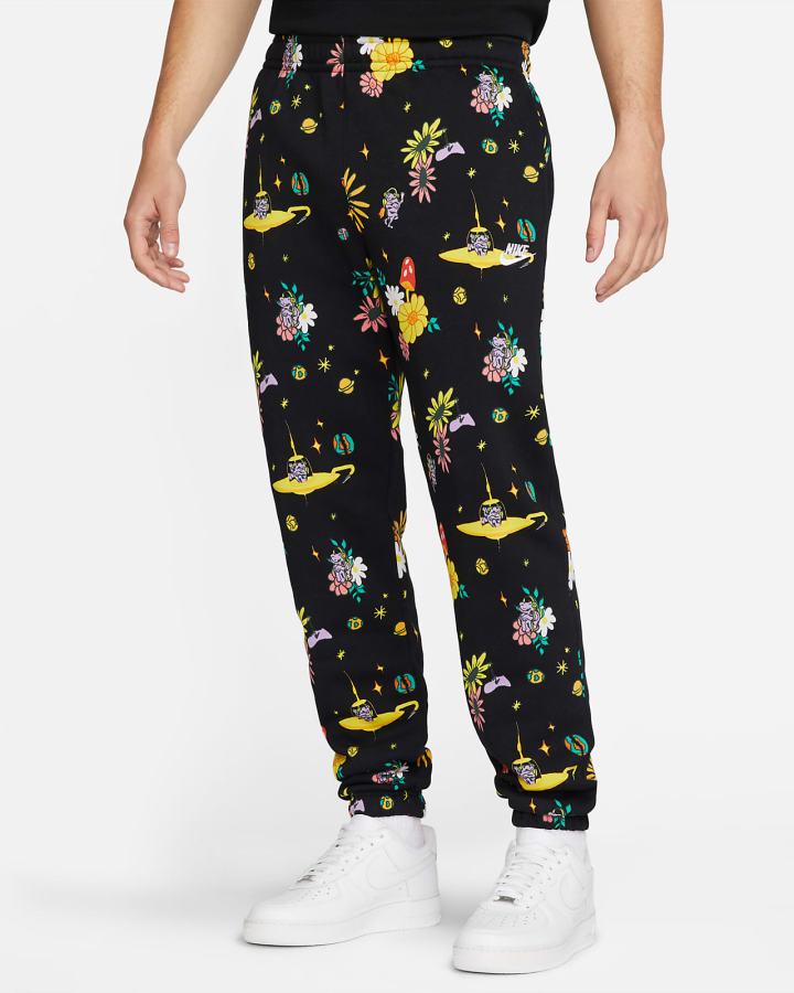 Pantalones Nike Sportswear Club Fleece Printed Hombre Negras | VOMRL-8679