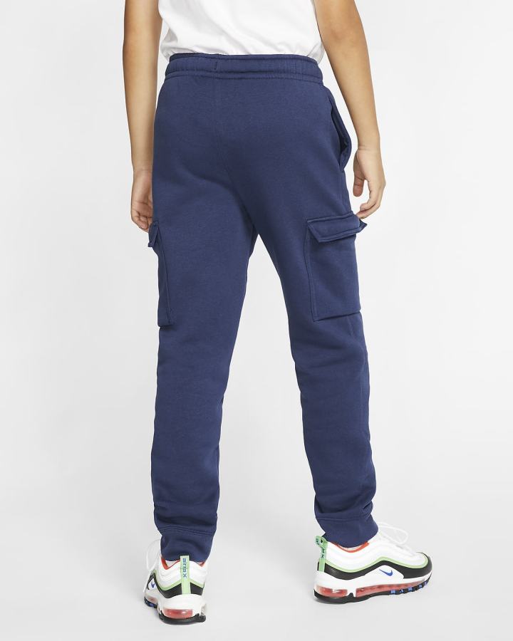 Pantalones Nike Sportswear Club Kids Cargo Niño Azul Marino Blancas | EKGDV-4829