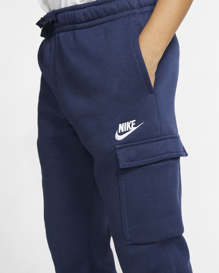 Pantalones Nike Sportswear Club Kids Cargo Niño Azul Marino Blancas | EKGDV-4829