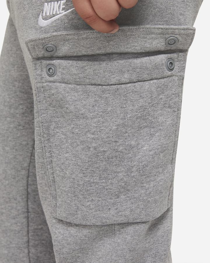 Pantalones Nike Sportswear Club Kids Cargo Niño Gris Oscuro Blancas | HFMNE-3084