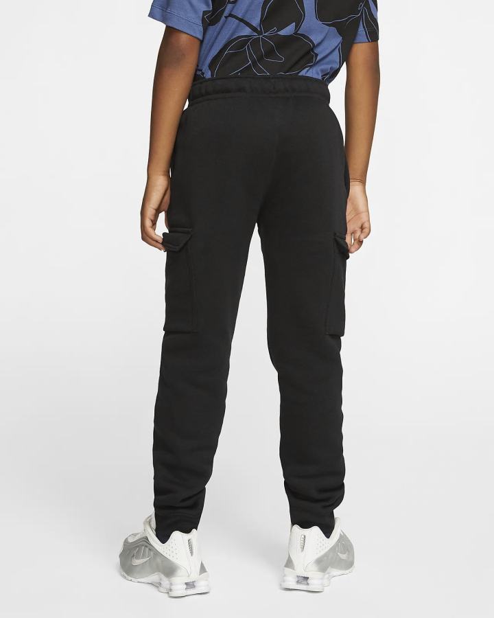 Pantalones Nike Sportswear Club Kids Cargo Niño Negras Blancas | PWQMG-9721