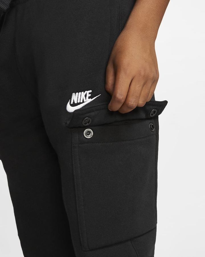 Pantalones Nike Sportswear Club Kids Cargo Niño Negras Blancas | PWQMG-9721