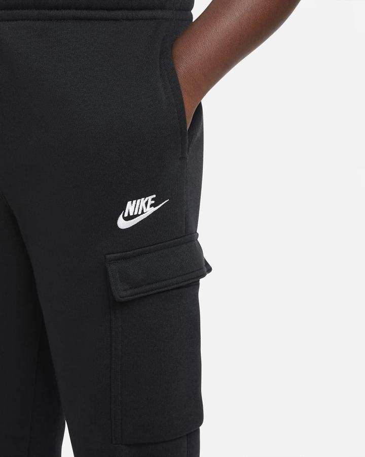 Pantalones Nike Sportswear Club Kids Cargo Niño Negras Blancas | RSTHX-2460