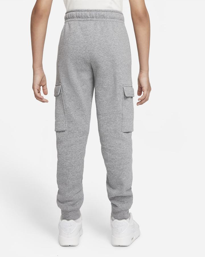 Pantalones Nike Sportswear Club Kids Cargo Niño Gris Oscuro Blancas | TWJGD-1827