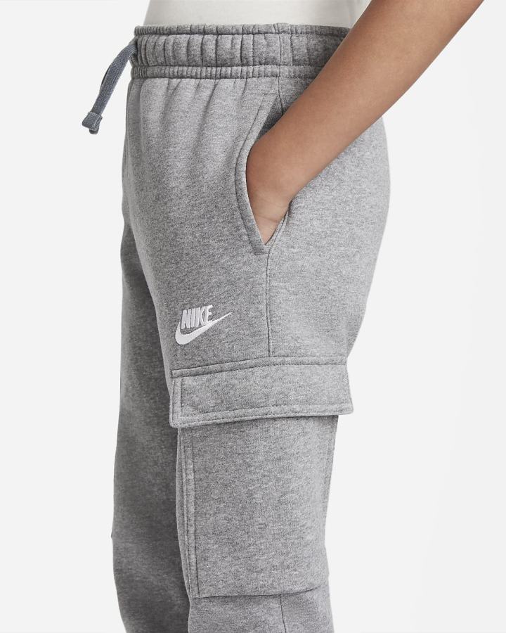 Pantalones Nike Sportswear Club Kids Cargo Niño Gris Oscuro Blancas | TWJGD-1827