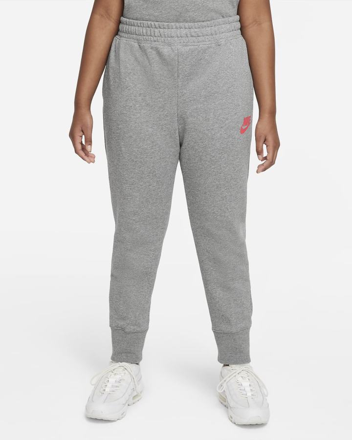 Pantalones Nike Sportswear Club Kids French Terry Fitted (Extended Size) Niña Gris Oscuro Rosas Azules | AVHPI-8107
