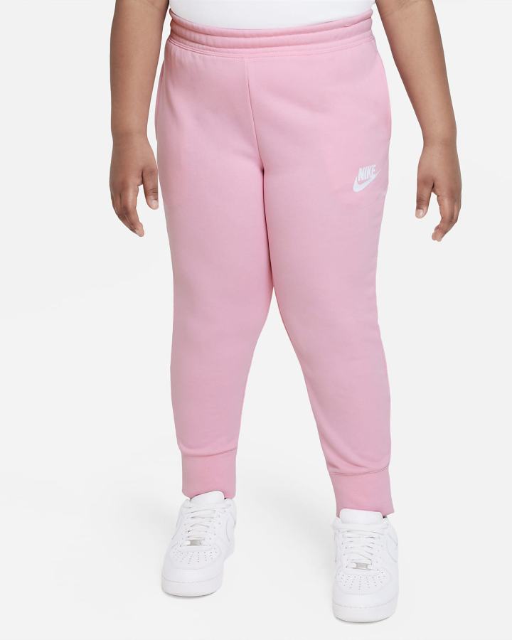 Pantalones Nike Sportswear Club Kids French Terry Fitted (Extended Size) Niña Rosas Blancas | EJHYQ-5469