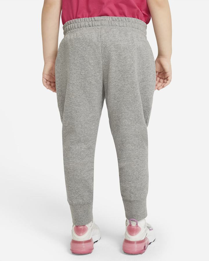 Pantalones Nike Sportswear Club Kids French Terry Fitted (Extended Size) Niña Gris Oscuro Blancas | SPFOL-9156