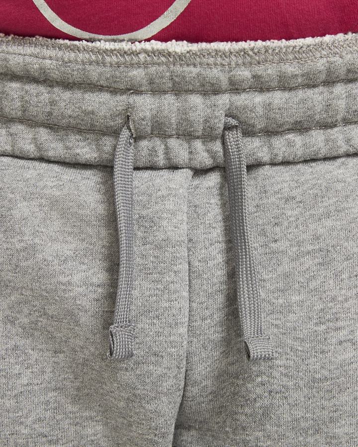 Pantalones Nike Sportswear Club Kids French Terry Fitted (Extended Size) Niña Gris Oscuro Blancas | SPFOL-9156
