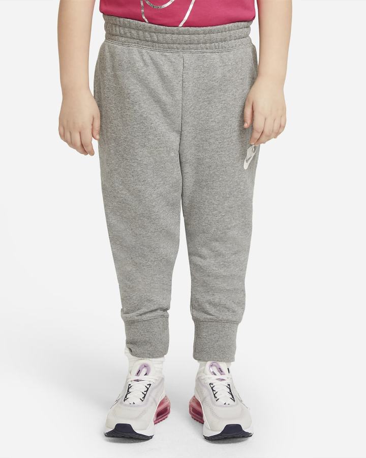 Pantalones Nike Sportswear Club Kids French Terry Fitted (Extended Size) Niña Gris Oscuro Blancas | SPFOL-9156