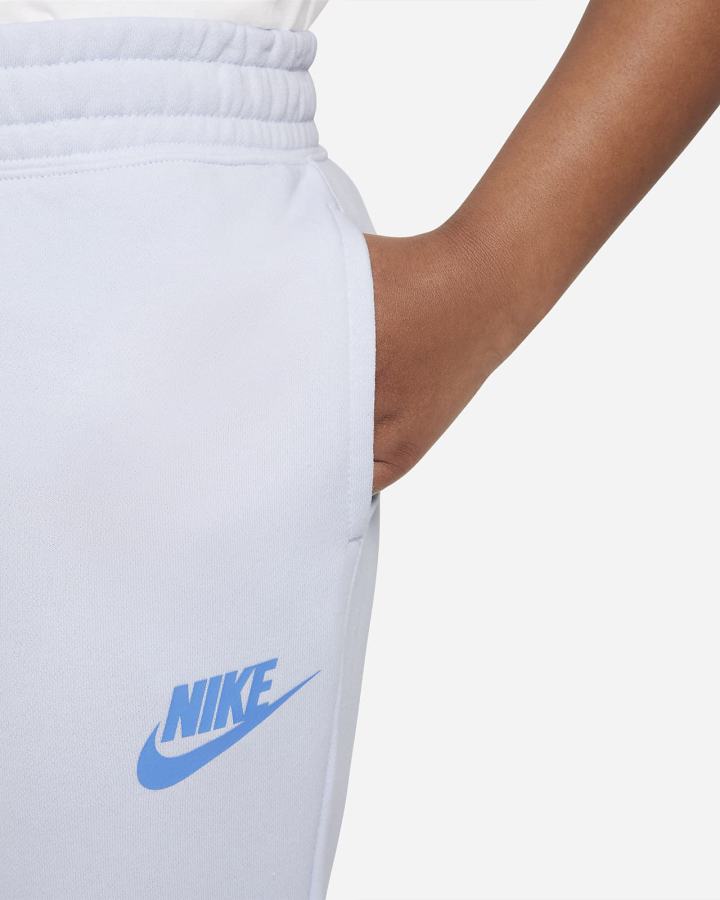 Pantalones Nike Sportswear Club Kids French Terry Fitted (Extended Size) Niña Gris Azules | ZWPTC-2763