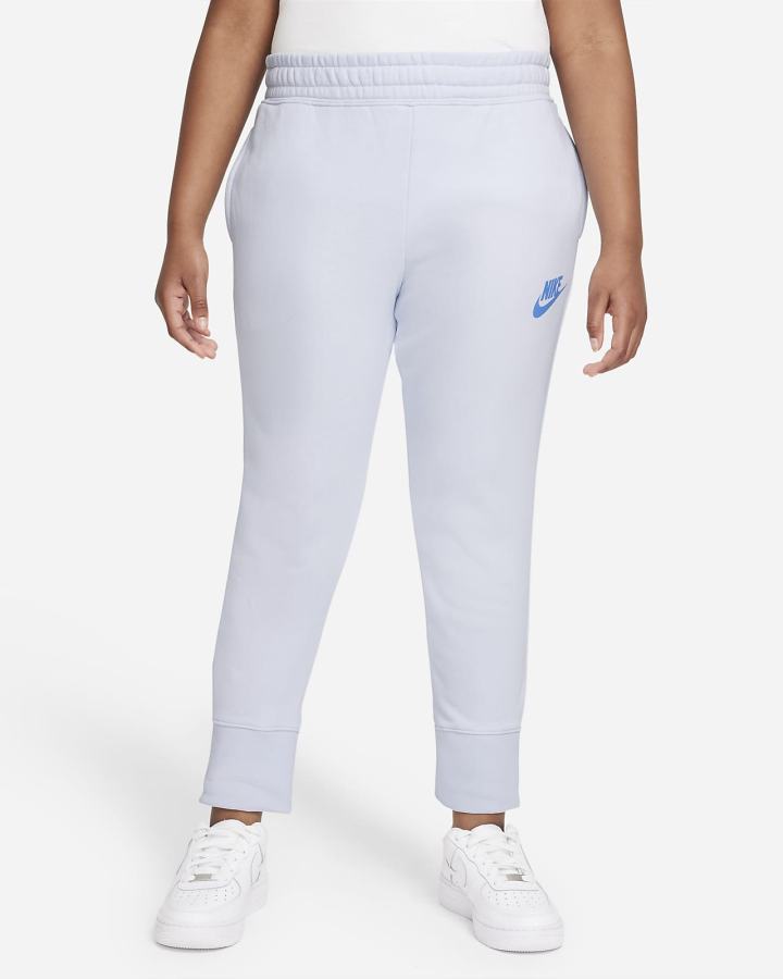 Pantalones Nike Sportswear Club Kids French Terry Fitted (Extended Size) Niña Gris Azules | ZWPTC-2763