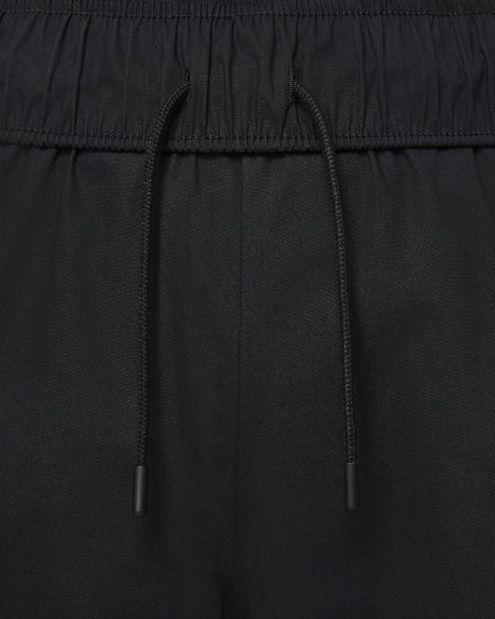 Pantalones Nike Sportswear Essential High-Rise Curve Mujer Negras Blancas | XJPVF-9760
