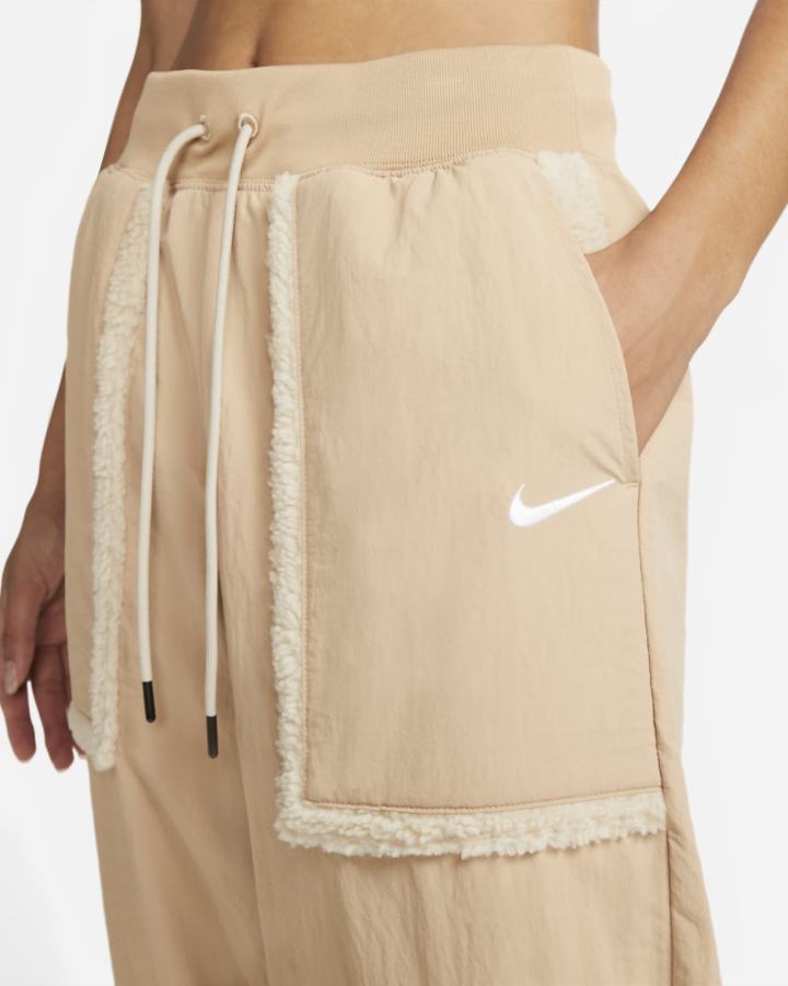 Pantalones Nike Sportswear Essential Woven High-Waisted Curve Mujer Blancas | ZYPNO-5267