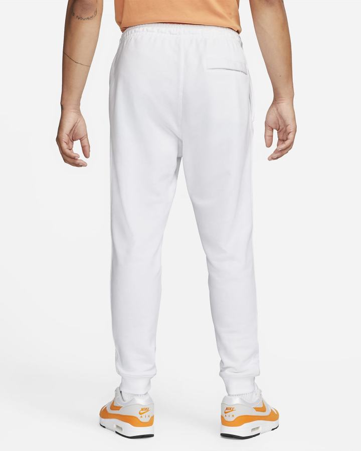 Pantalones Nike Sportswear French Terry Hombre Blancas | QSEZT-5347