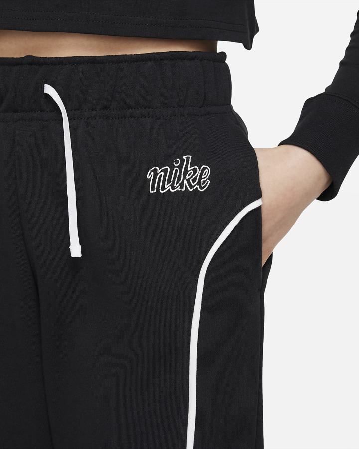 Pantalones Nike Sportswear Icon Clash Kids Niña Negras Blancas | FODZU-4715