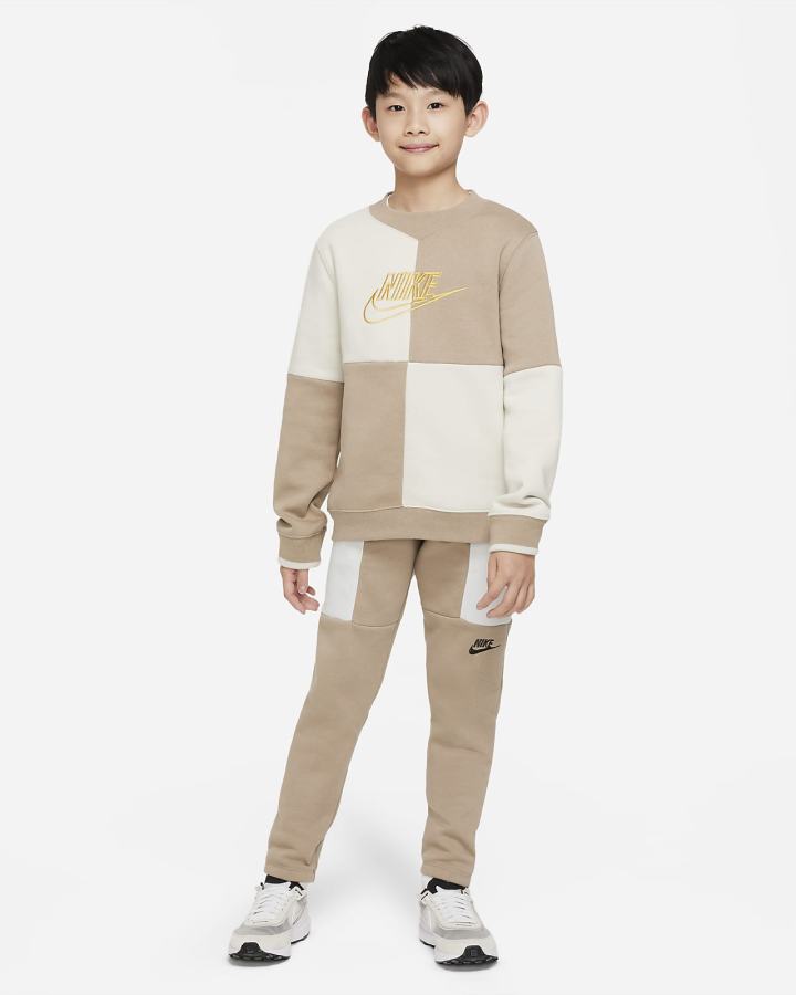 Pantalones Nike Sportswear Kids (Extended Size) Niño Kaki Negras | FWZJX-9634