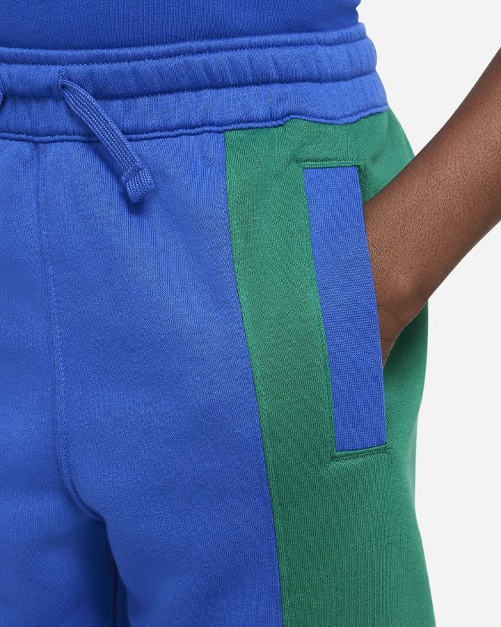 Pantalones Nike Sportswear Kids (Extended Size) Niño Azul Real Amarillo | LKUCT-8623