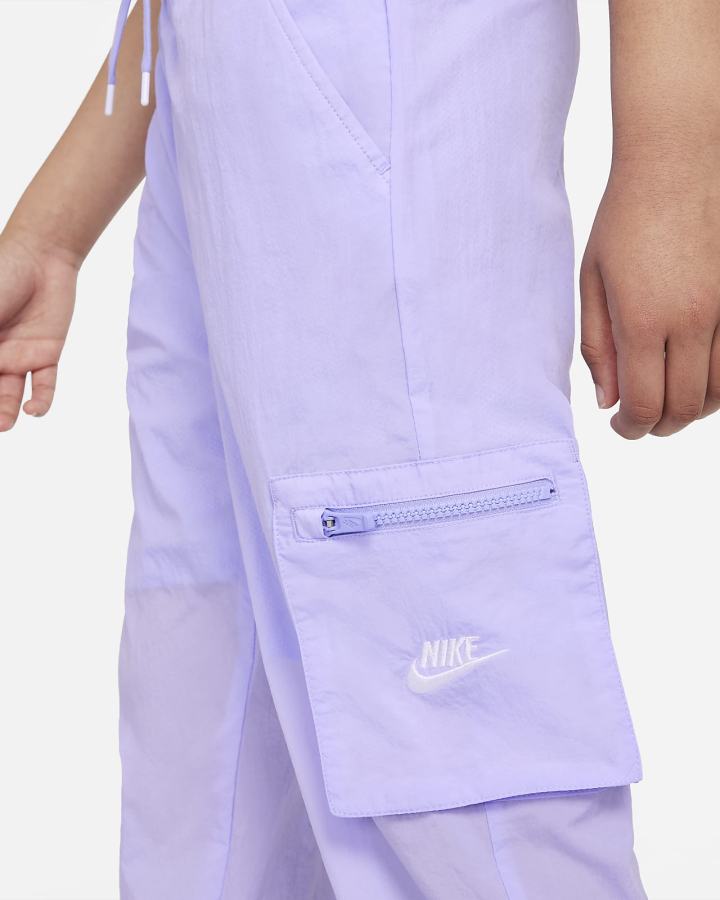 Pantalones Nike Sportswear Kids Woven Cargo Niña Moradas Blancas | AQTVC-9581