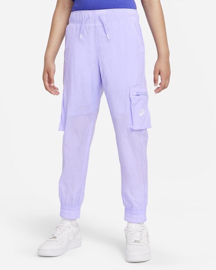Pantalones Nike Sportswear Kids Woven Cargo Niña Moradas Blancas | AQTVC-9581