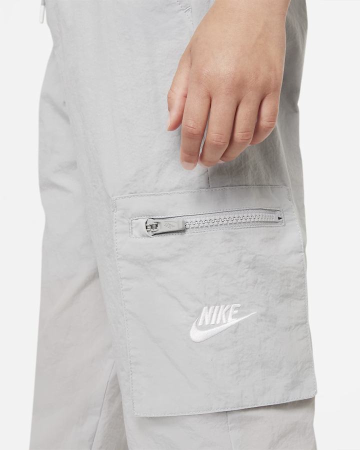 Pantalones Nike Sportswear Kids Woven Cargo Niña Gris Claro Blancas | MWKPH-2164