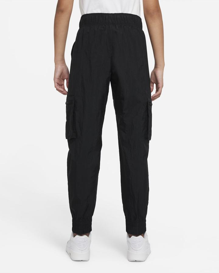 Pantalones Nike Sportswear Kids Woven Cargo Niña Negras Blancas | MZGJN-4835