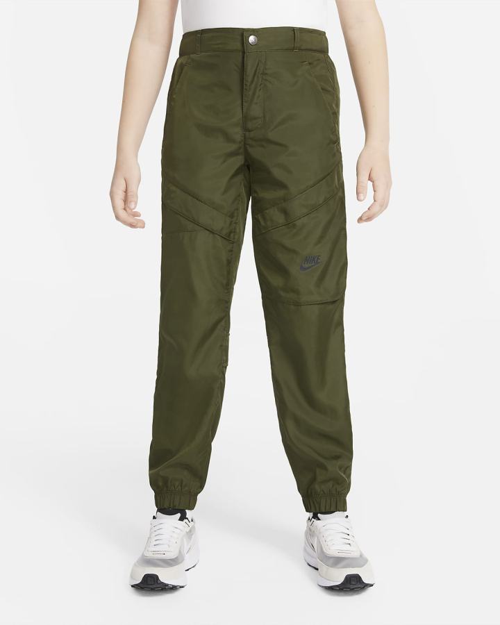 Pantalones Nike Sportswear Kids Woven Utility Niño Verde Negras | KAPDN-8920