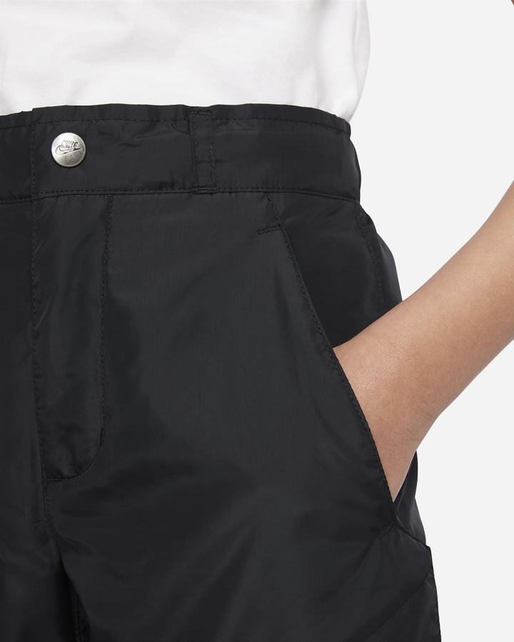 Pantalones Nike Sportswear Kids Woven Utility Niño Negras Blancas | VQBOG-2753