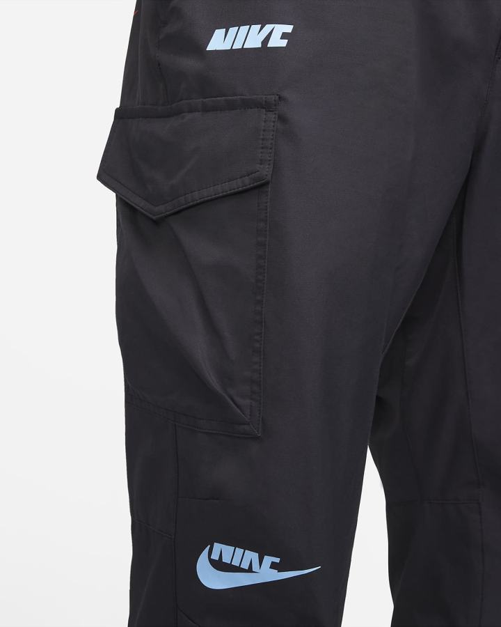 Pantalones Nike Sportswear Sport Essentials+ Woven Hombre Negras Blancas | EKCQM-7135