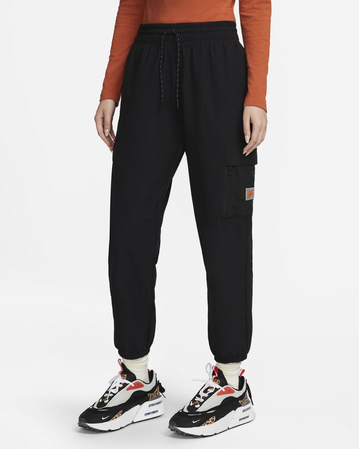 Pantalones Nike Sportswear Sports Utility Woven Cargo Mujer Negras Naranjas | NZIKS-4016