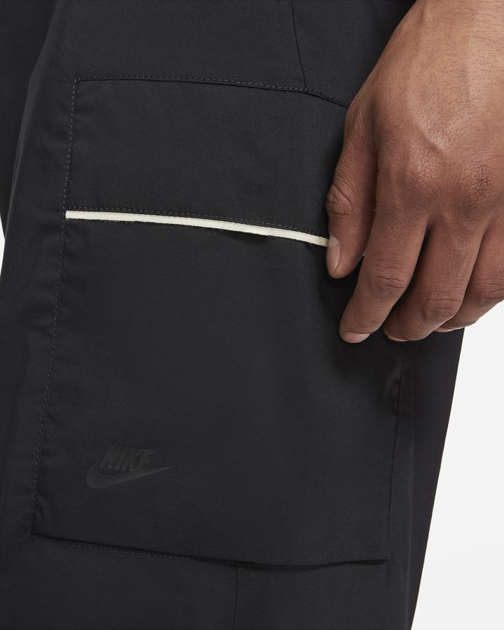 Pantalones Nike Sportswear Style Essentials Woven Unlined Cargo Hombre Negras Plateadas | AJHVO-4763