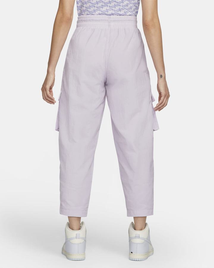 Pantalones Nike Sportswear Swoosh Mid-Rise Woven Mujer Blancas | OIGXF-8910