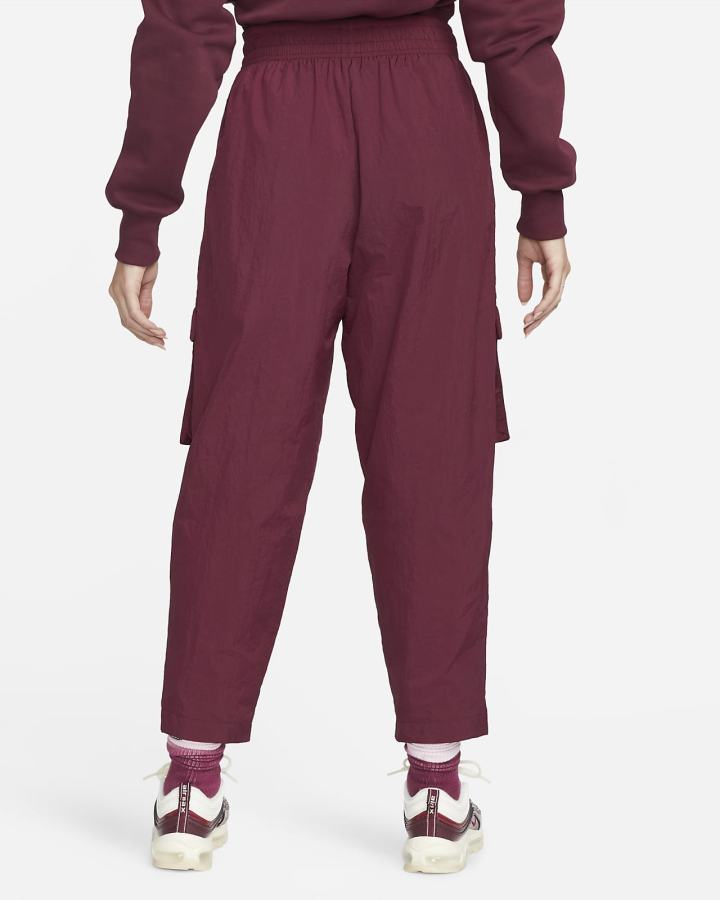 Pantalones Nike Sportswear Swoosh Mid-Rise Woven Mujer Blancas | ZPLGJ-1685
