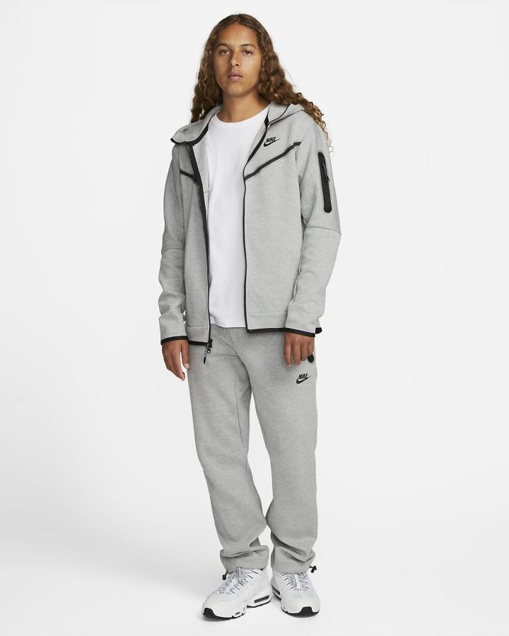 Pantalones Nike Sportswear Tech Fleece Hombre Gris Oscuro Negras | KUVJF-5048