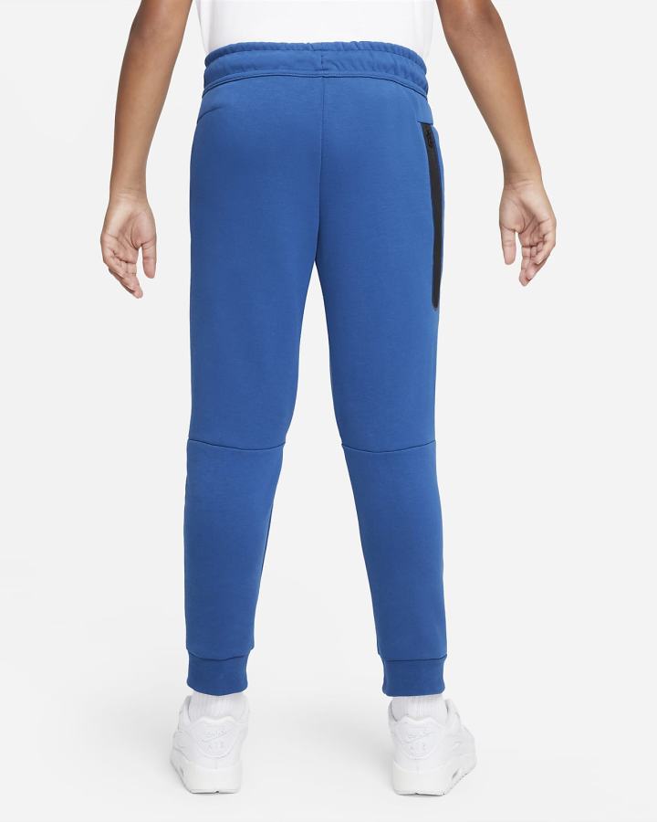 Pantalones Nike Sportswear Tech Fleece Kids Niño Azules Negras | ACQWJ-1567