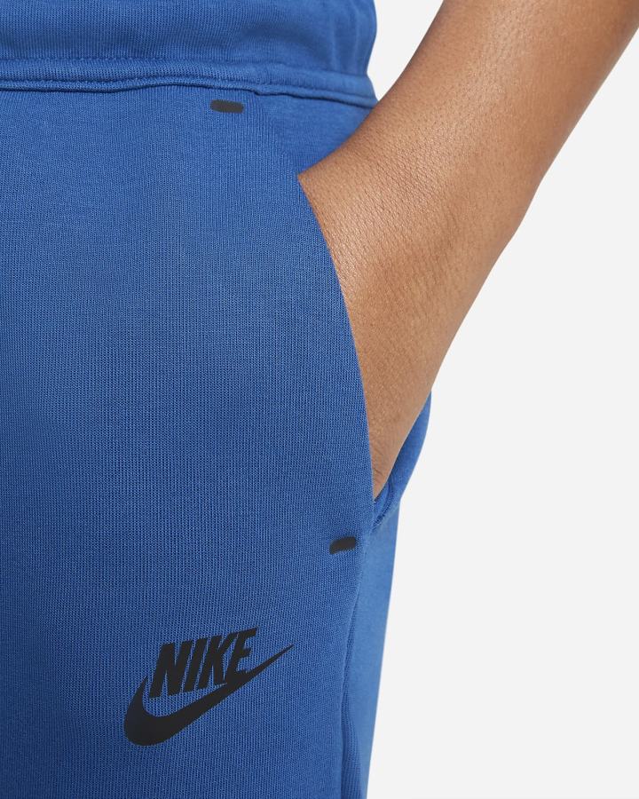 Pantalones Nike Sportswear Tech Fleece Kids Niño Azules Negras | ACQWJ-1567