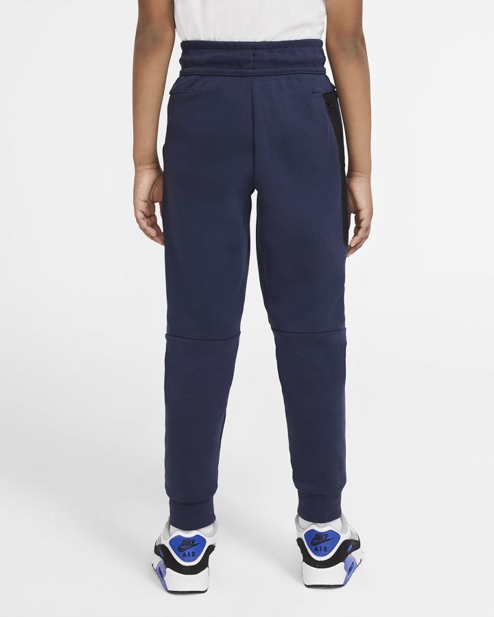 Pantalones Nike Sportswear Tech Fleece Kids Niño Azul Marino Negras | BRVNY-8962