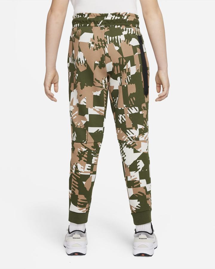 Pantalones Nike Sportswear Tech Fleece Kids Niño Beige Claro Verde Negras | HBOZT-7352
