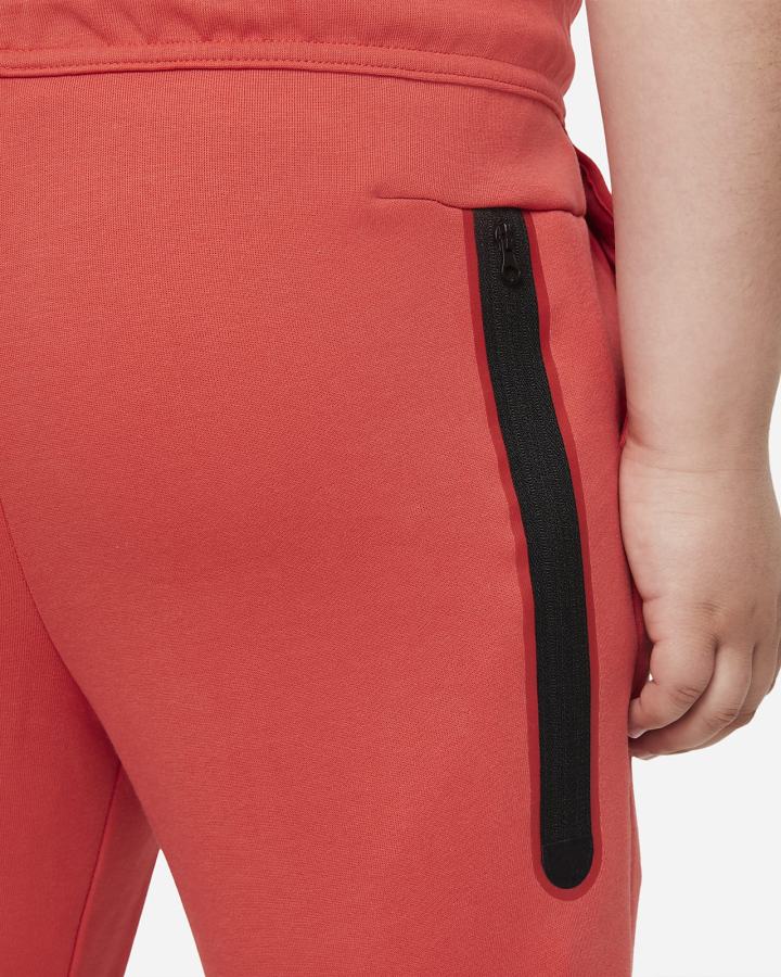 Pantalones Nike Sportswear Tech Fleece Kids Niño Naranjas | NDHJU-2817