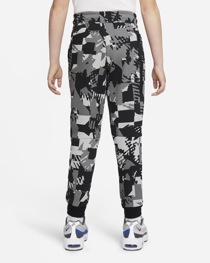 Pantalones Nike Sportswear Tech Fleece Kids Niño Gris Claro Negras | TKHLX-6789