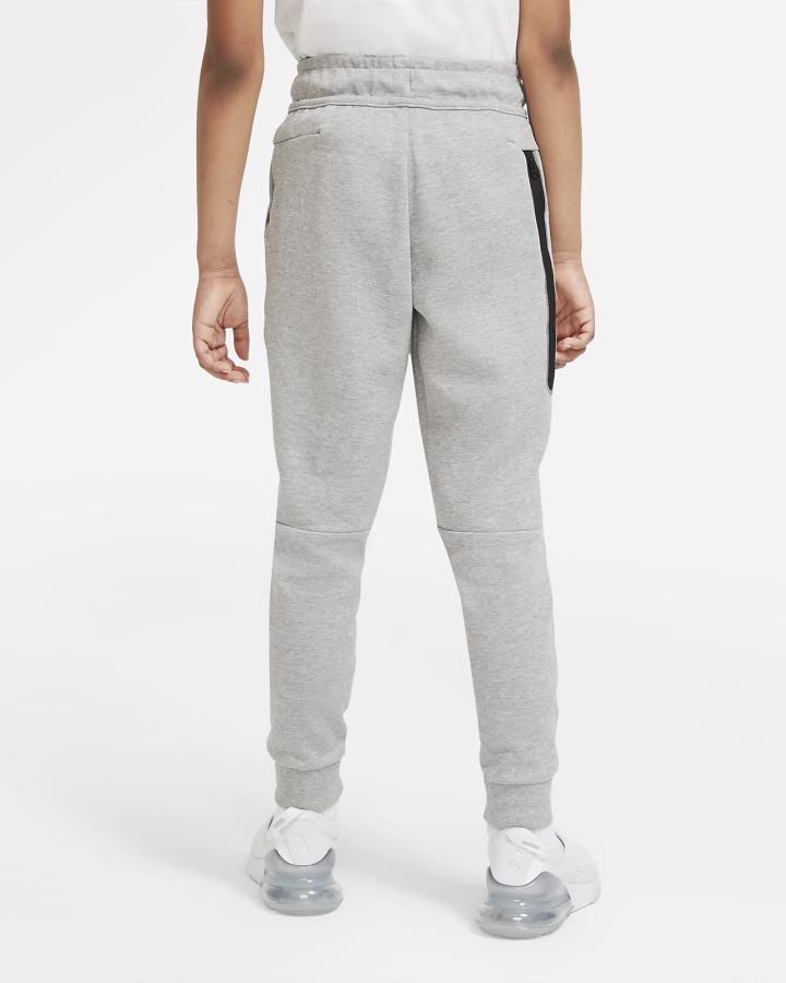 Pantalones Nike Sportswear Tech Fleece Kids Niño Gris Oscuro Negras | WHYNI-3678