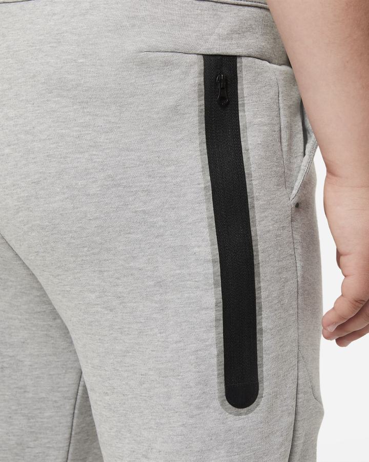 Pantalones Nike Sportswear Tech Fleece Kids Niño Gris Oscuro Negras | WJIFR-2165