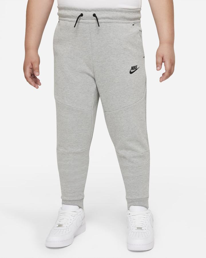 Pantalones Nike Sportswear Tech Fleece Kids Niño Gris Oscuro Negras | WJIFR-2165
