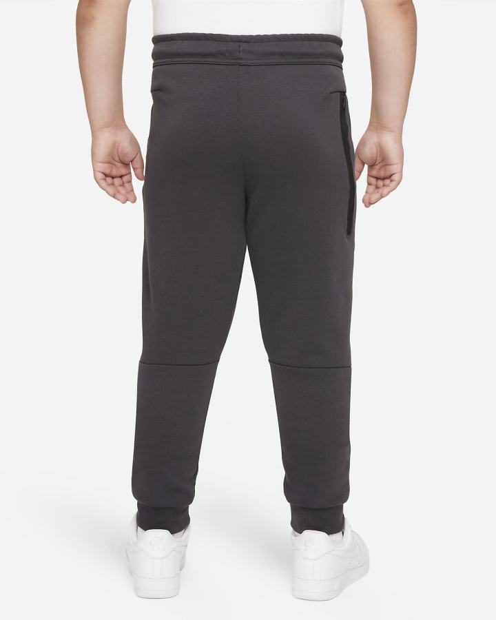 Pantalones Nike Sportswear Tech Fleece Kids Niño Gris Oscuro Verde Claro | YSZDU-8174