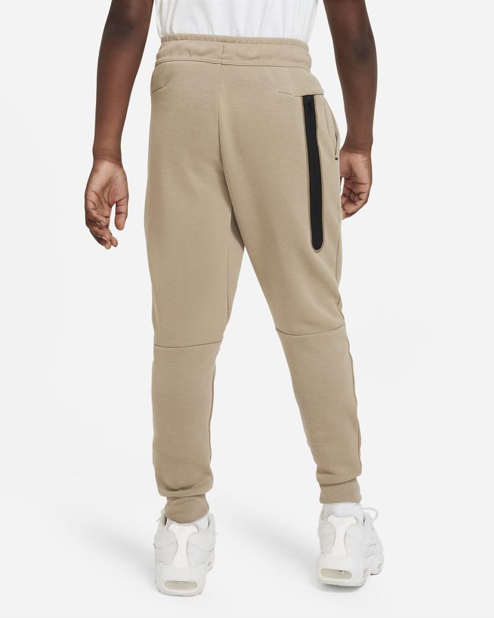 Pantalones Nike Sportswear Tech Fleece Kids Niño Kaki Amarillo Negras | YUTWZ-4796