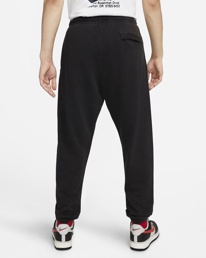 Pantalones Nike Sportswear Washed French Terry Hombre Negras Blancas | HGVWY-6198