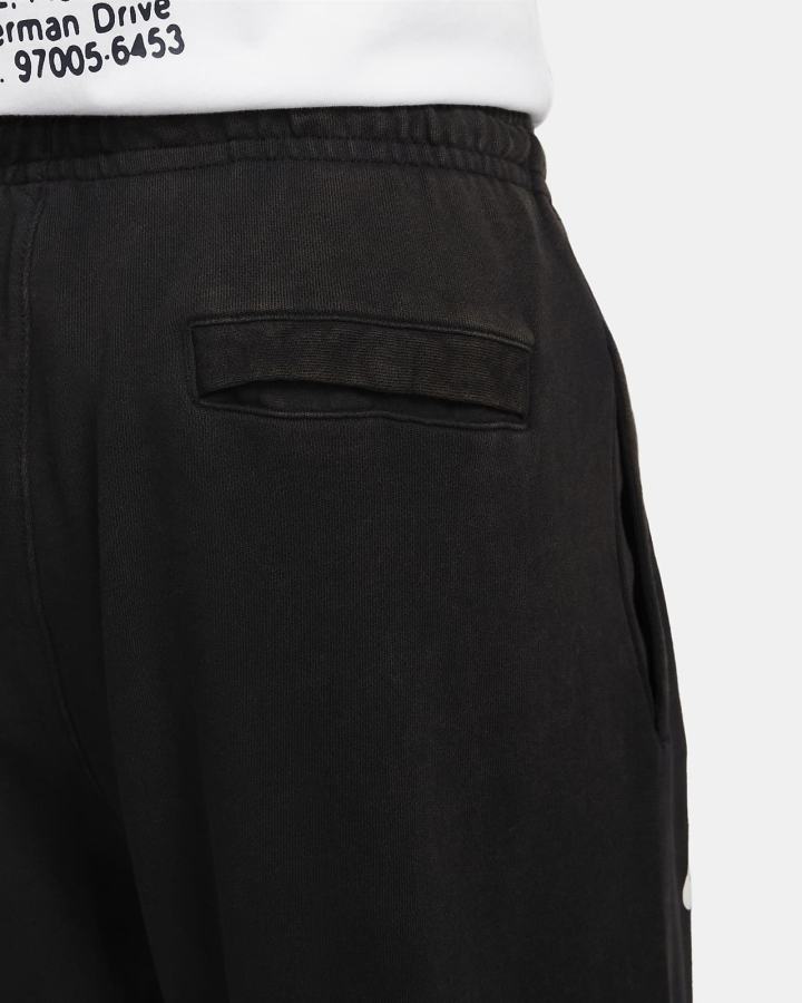 Pantalones Nike Sportswear Washed French Terry Hombre Negras Blancas | HGVWY-6198