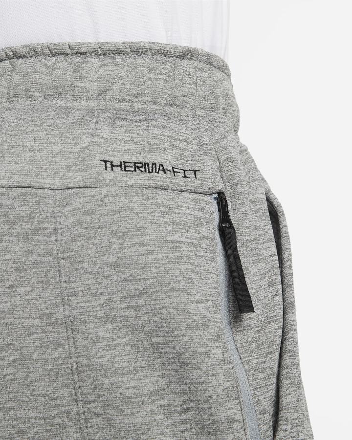 Pantalones Nike Therma-FIT Fitness Hombre Gris Oscuro Negras | UOMWV-9546